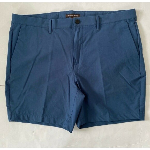 Michael Kors  Men's Classic-Fit Stretch Cape Blue 7.5" Shorts Size 40* - Picture 1 of 5